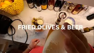 fried olives & beer. beer snacks 101 ep.1