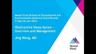 Obstructive Sleep Apnea &ndash; Overview and Management