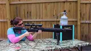 Taking The Red Out With Airgun Angie & Her Benjamin Armada!