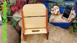 3018 CNC Desktop Fr&auml;se Einsteiger Projekt: Smartphonehalter aus Holz