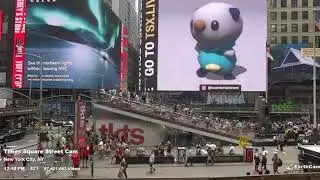 Oshawott dancing at Time Square 🕺