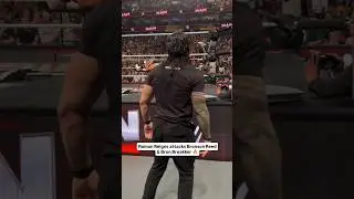 Roman Reigns attacks Bronson Reed & Bron Breakker 🔥 #wwe
