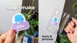 Quy tr&igrave;nh l&agrave;m 1 c&aacute;i sticker như n&agrave;y: Tools & Process | How I Make Stickers #tutorial #design #diy
