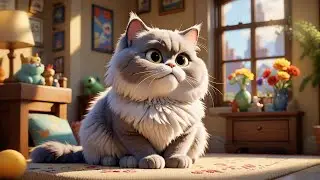 Five Purring Cats Curl in the Sun | Cozy Animal Song for Kids | Nursery Rhymes and Learning