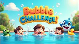 Swimming Pool Challenge! 🫧 Bubbles Song for Kids | Fun Water Play & Bubble Pop Adventure!