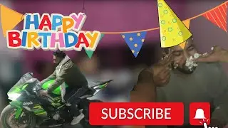 Finally apni ninja zx6r aa gayi🏍️// Happy wala birthday celebration pankaj bisht👍❤️//