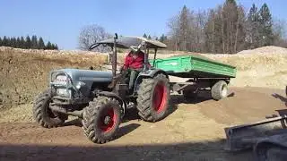 Eicher 52 PS beim Bodenaustausch 2