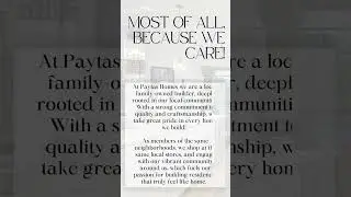 WHY CHOOSE TO BUILD A PAYTAS HOME #newhomebuilders #realestate