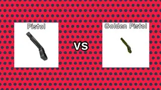 Normal Pistol vs Golden Pistol in zombie attack