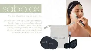 face it face kit - cleanse, exfoliate and remove makeup with just WATER!