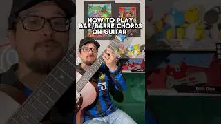 How to play bar chords on guitar easy lesson tutorial