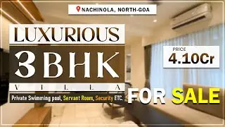 Роскошная вилла с 3 спальнями и собственным бассейном на продажу в Начиноле, Северный Гоа | ₹4.10...