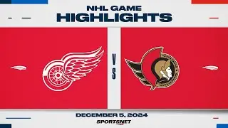 NHL Highlights | Red Wings vs. Senators - December 5, 2024