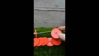 Handcrafted miniature iron barbell 1:100