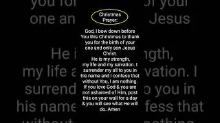 Make This Your Christmas Prayer 🎄Powerful Message💕🙏 t#jesuslovesyou #prayer #christmas #faith