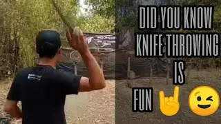 Did you know knife throwing is so much fun😉