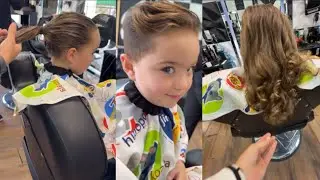 Poncho de Nigris le cortamos el pelo a Tońito por primera vez así quedo su cambio de look 