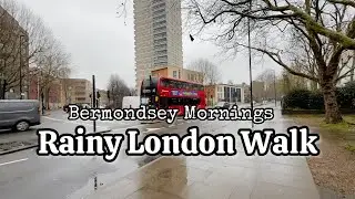 [UK]🇬🇧 Rainy London Walk In Tooley Street | Bermondsey Mornings 