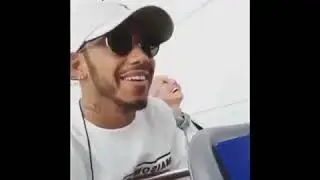 🤣 Lewis Hamilton & Angela Cullen in a musical buggy