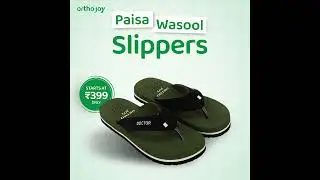 Orthojoy Comfortable Slippers | Lightweight Slippers for Heel & Knee Pain Relief