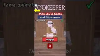 Max Level Of The Zookeeper&rsquo;s Class In 99 Nights In The Forest #99nightintheforest #roblox #zookeeper