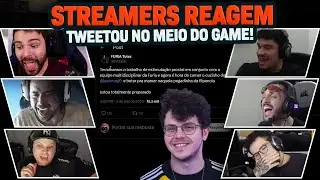 STREAMERS REAGINDO AO TWEET DO TUTSZ PARA O JEAN MAGO NO MEIO DO GAME CONTRA A RED