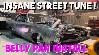 Race car belly pan install
