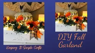 EASY & INEXPENSIVE FALL 🍂GARLAND DIY🍂❤️🍂