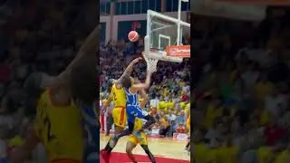 Stephen Thompson crazy shot and foul in the 2nd game of BSN Finals