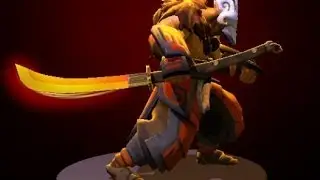 Dota 2 Juggernaut &mdash; Fireborn Odachi and Fireborn Assault kinetic gem preview