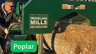 Escaping PA Winter to Mill Lumber in South Carolina ☀️ | Big Poplar Log on the HM130MAX