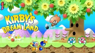 KiRBY'S DREAM LAND (no commentary)I STAGE 1:Green Greens,STAGE 2:Castle Lololo,STAGE 3:Float Islands