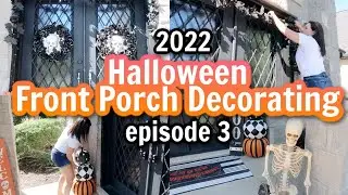 2022 HALLOWEEN CLEAN AND DECORATE | 2022 HALLOWEEN FRONT PORCH DECOR | HALLOWEEN DECORATE WITH ME