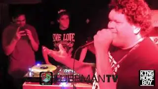 King Home Boy live at the Moon bar hosted by IMOL captured on Cubeman TV.