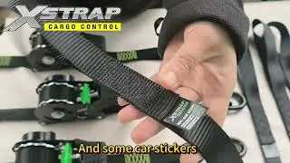 Retractable ratchet tie down set