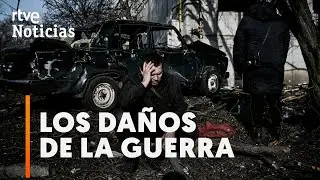 GUERRA UCRANIA: Primeras imágenes de las CONSECUENCIAS de los ATAQUES RUSOS | RTVE Noticias