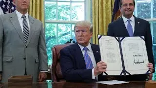 Trump firma 4.600 millones para la frontera con M&eacute;xico y anuncia redadas masivas