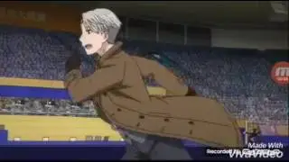 Очень милый момент из аниме Yuri on ice