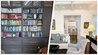 75 Coffered Ceiling Living Room Library Design Ideas You'll Love 🔴