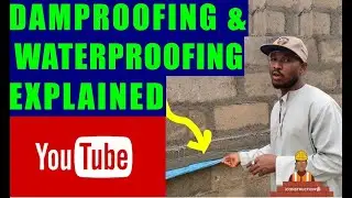 Damp proofing , water proofing in building construction @iconstructiontv @CatProducts
