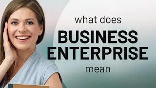 Business enterprise &mdash; BUSINESS ENTERPRISE meaning