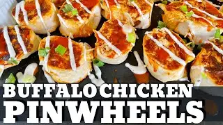 Buffalo Chicken Pinwheels -- Appetizers on the Pit Boss Griddle