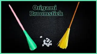 Haw To Make a Paper Broomstick || Origami Eaey Paper  Broomstick 