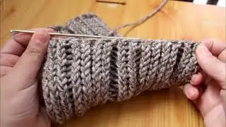 Bind off long loom knitting _ very easily and quickly #knittig #crochetworld #crochet 