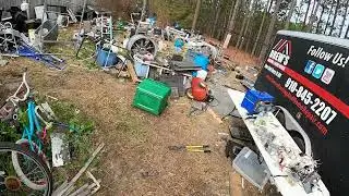 Scrapping With Grandpa. Cleaning up the scrap metal yard.