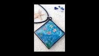 UV Resin Sea Turtles Pendant Plus Fix a mistake - Spillover resin