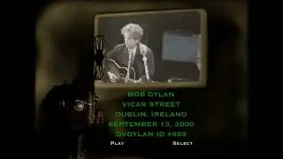 Bob Dylan - Bootleg DVD - Dublin Vicar Street - September 13, 2000