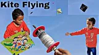 Doremon Kite | Panni and Kagaz ki Patang | My Kite cutting | Kite flying | Kite video | video 