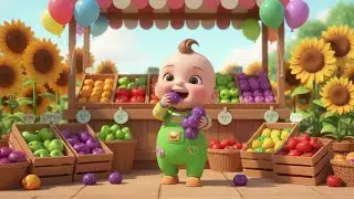 Fruit Market Song 🍎🍌 | Nursery Rhymes for Kids | Baby Songs & Fun Learning Song