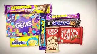 ASMR Most Delicious Chocolate Reviews 🍫 Toblerone vs Snickers vs Twix ASMR ✨ KitKat #treding 